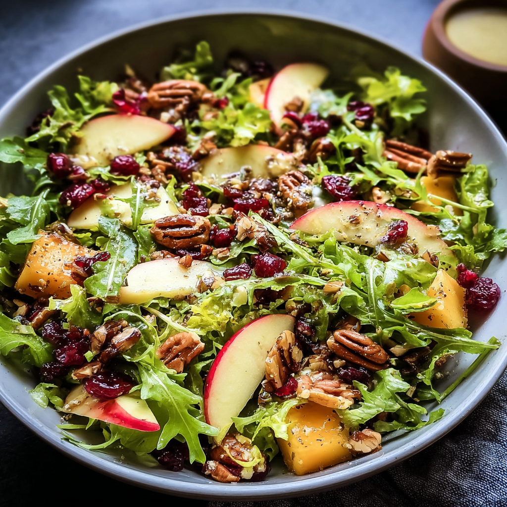 fall harvest salad food photograph 2