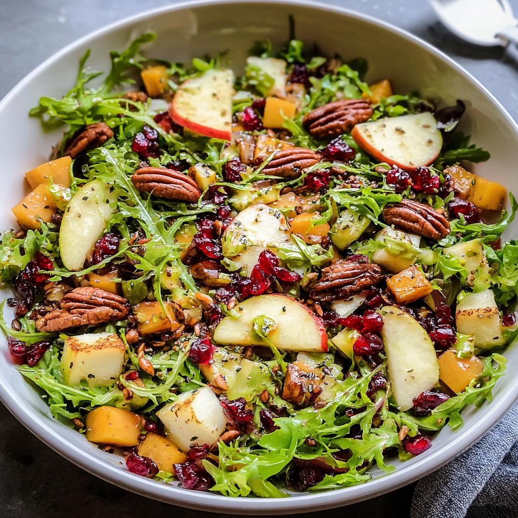 fall harvest salad food photograph 3