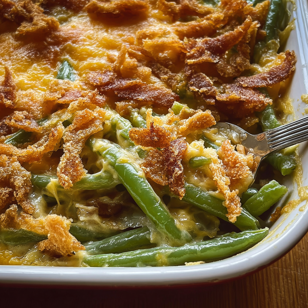 green bean casserole food photograph 1