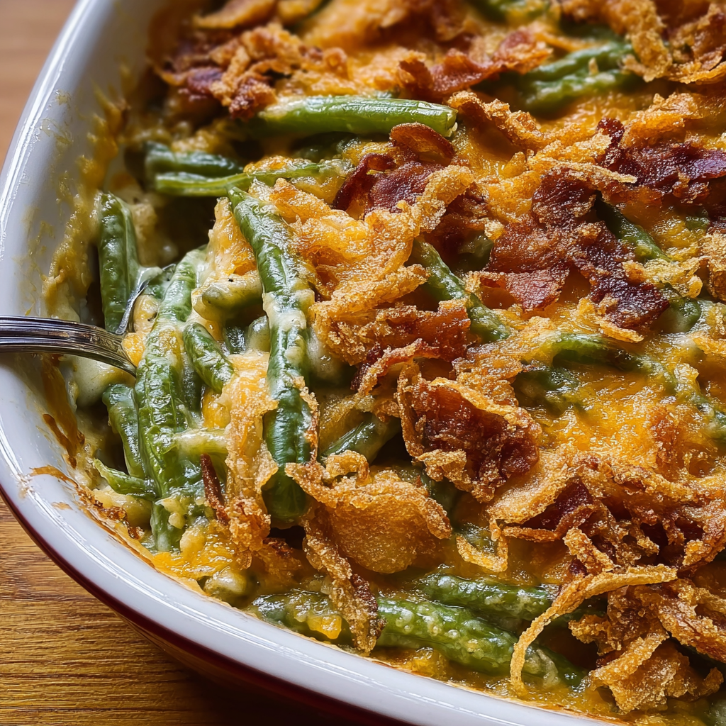 green bean casserole food photograph 3
