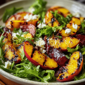 Grilled Peach Salad: Perfect Summer Recipe with Feta