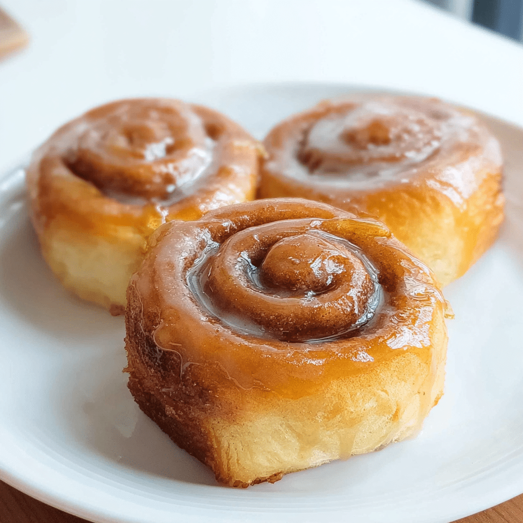 homemade honey bun food photograph 2