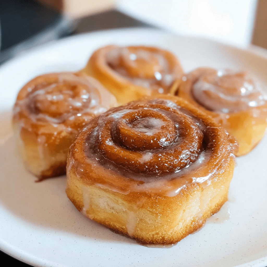 homemade honey bun food photograph 3