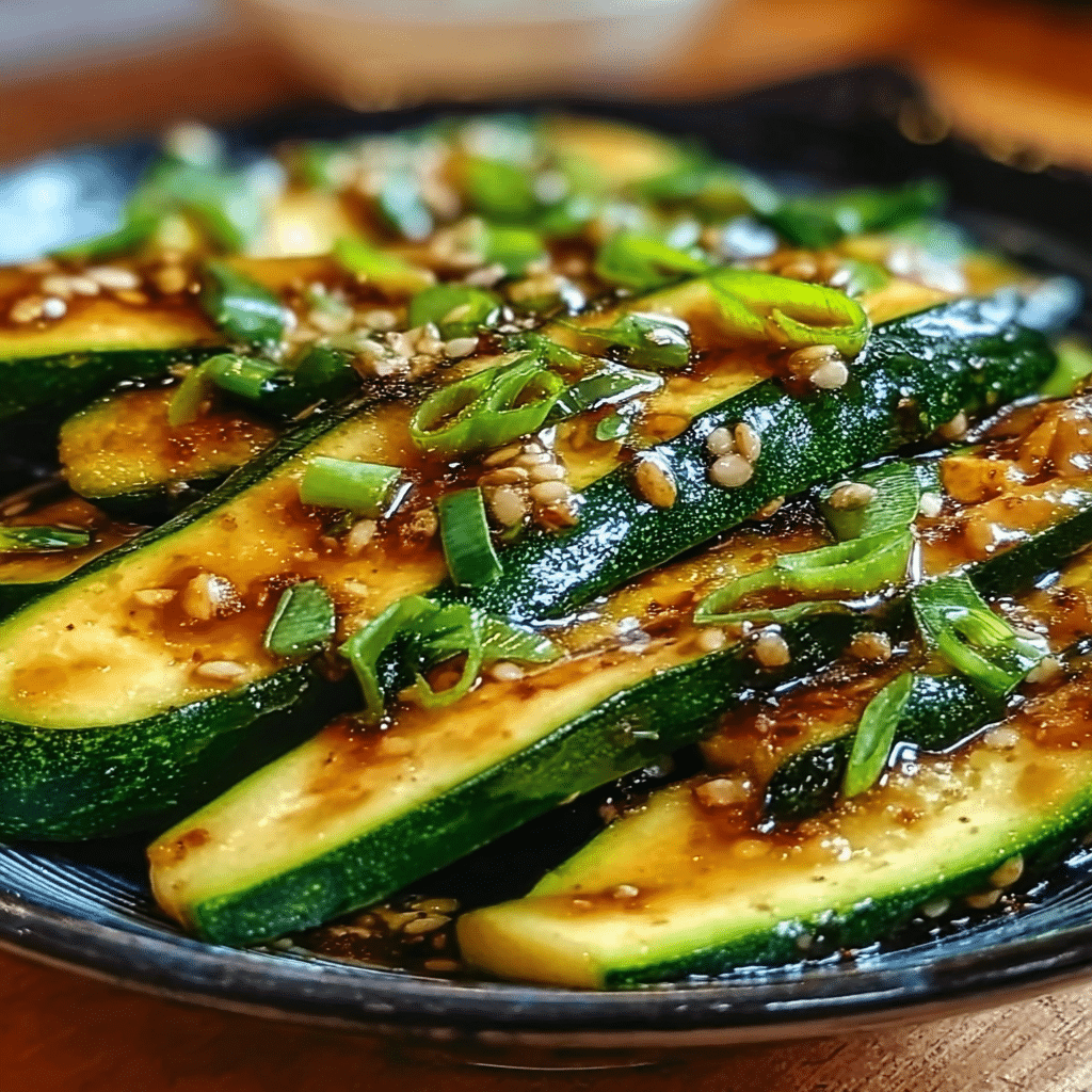 Japanese zucchini stir-fry food photograph 3