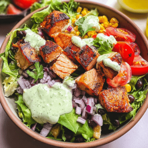 Mexican Salmon Salad Bowl: Amazing Fresh Recipe for Dinner