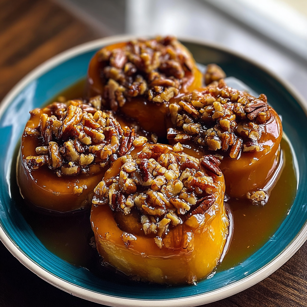 pumpkin pecan sticky buns food photograph 1
