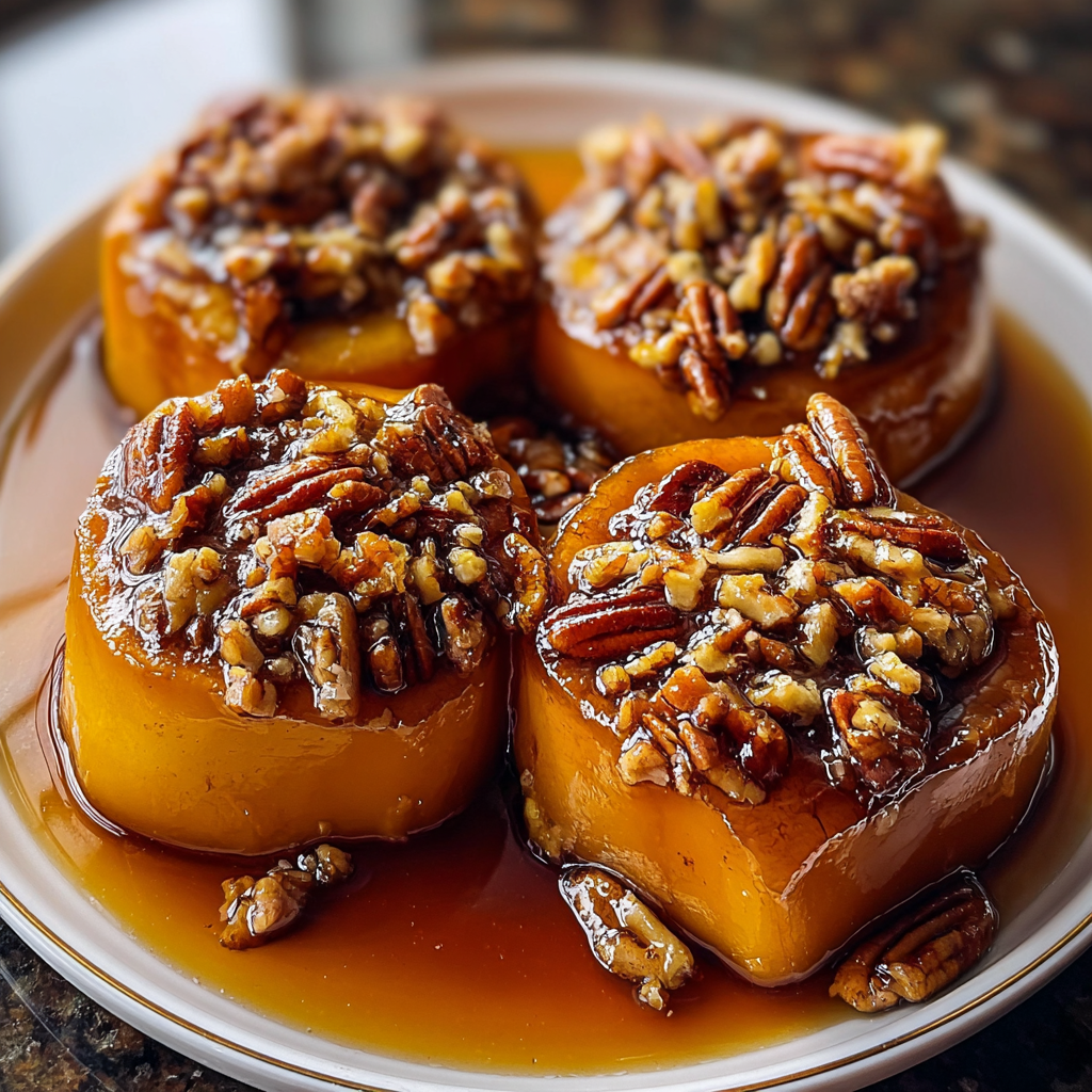 pumpkin pecan sticky buns food photograph 2