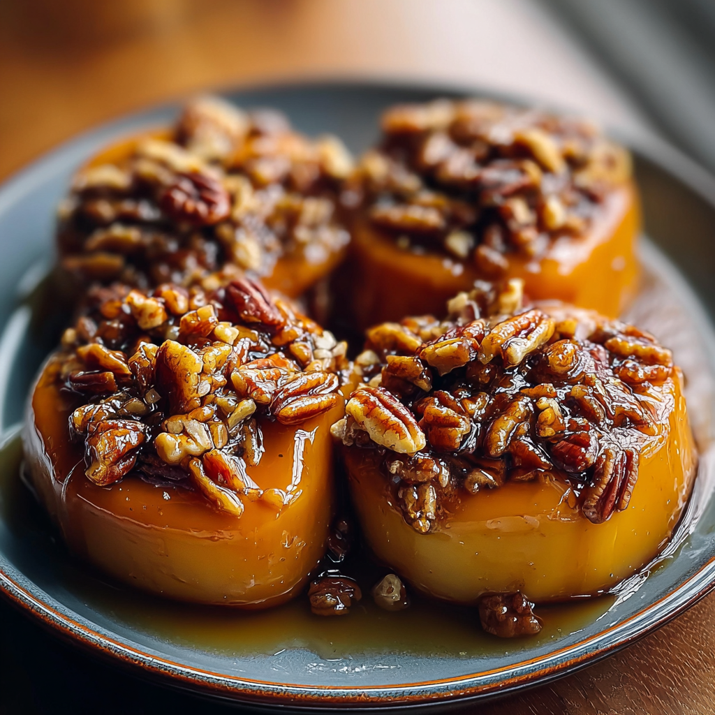 pumpkin pecan sticky buns food photograph 3