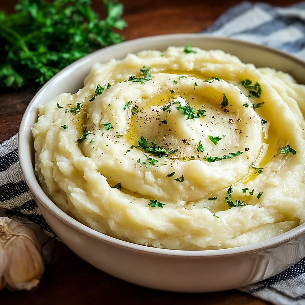 roasted garlic mashed food photograph 3