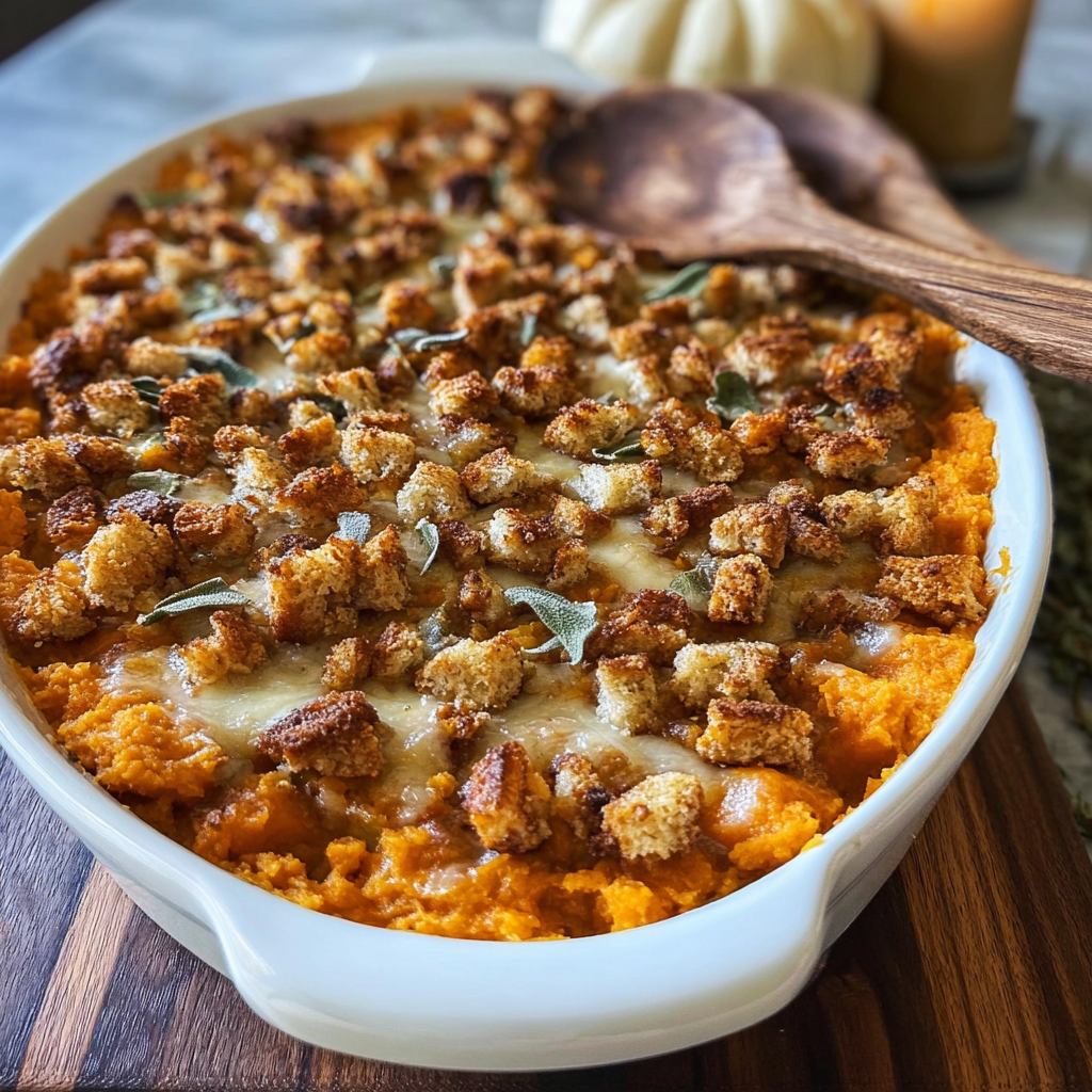 sweet potato casserole food photograph 1