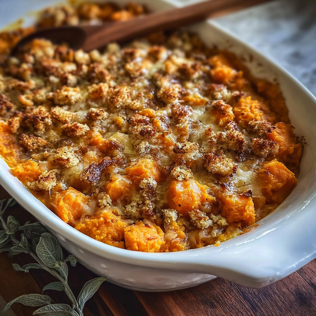 sweet potato casserole food photograph 2