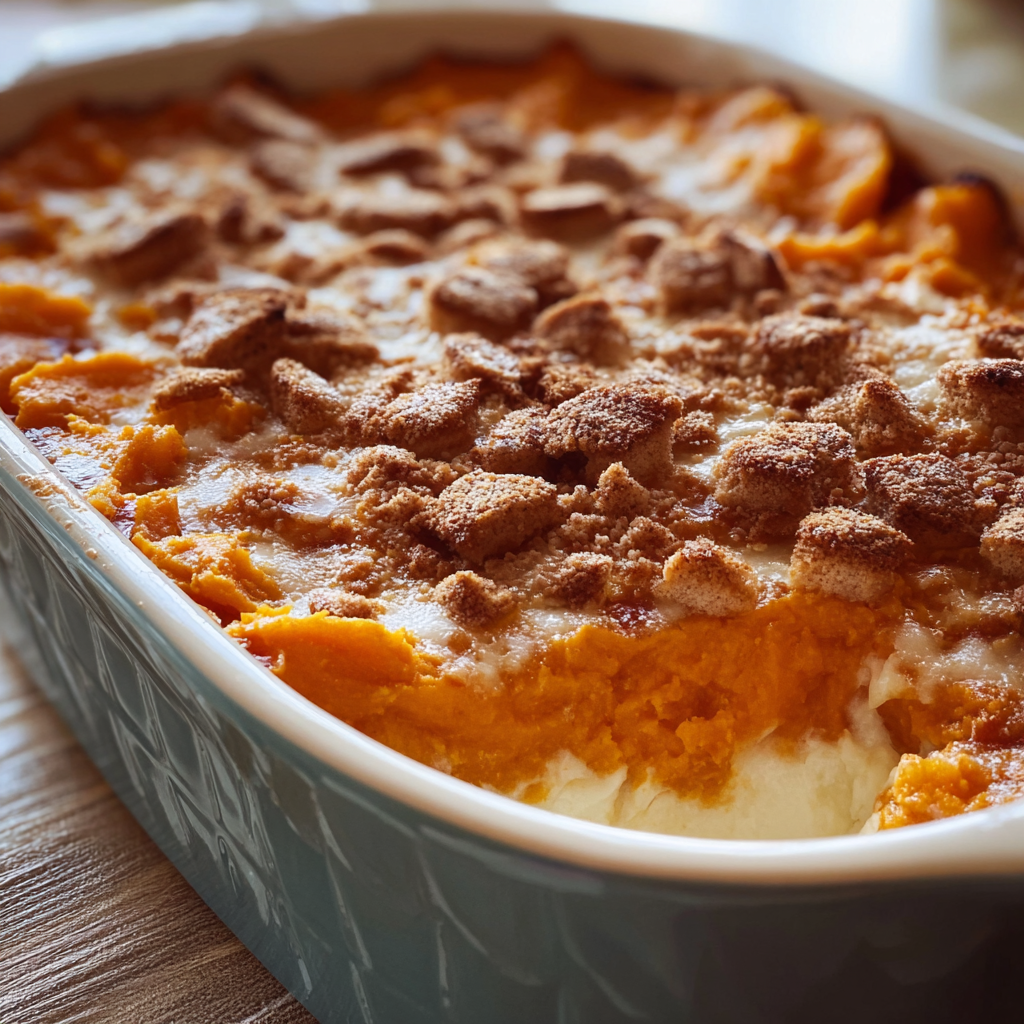 sweet potato casserole food photograph 2