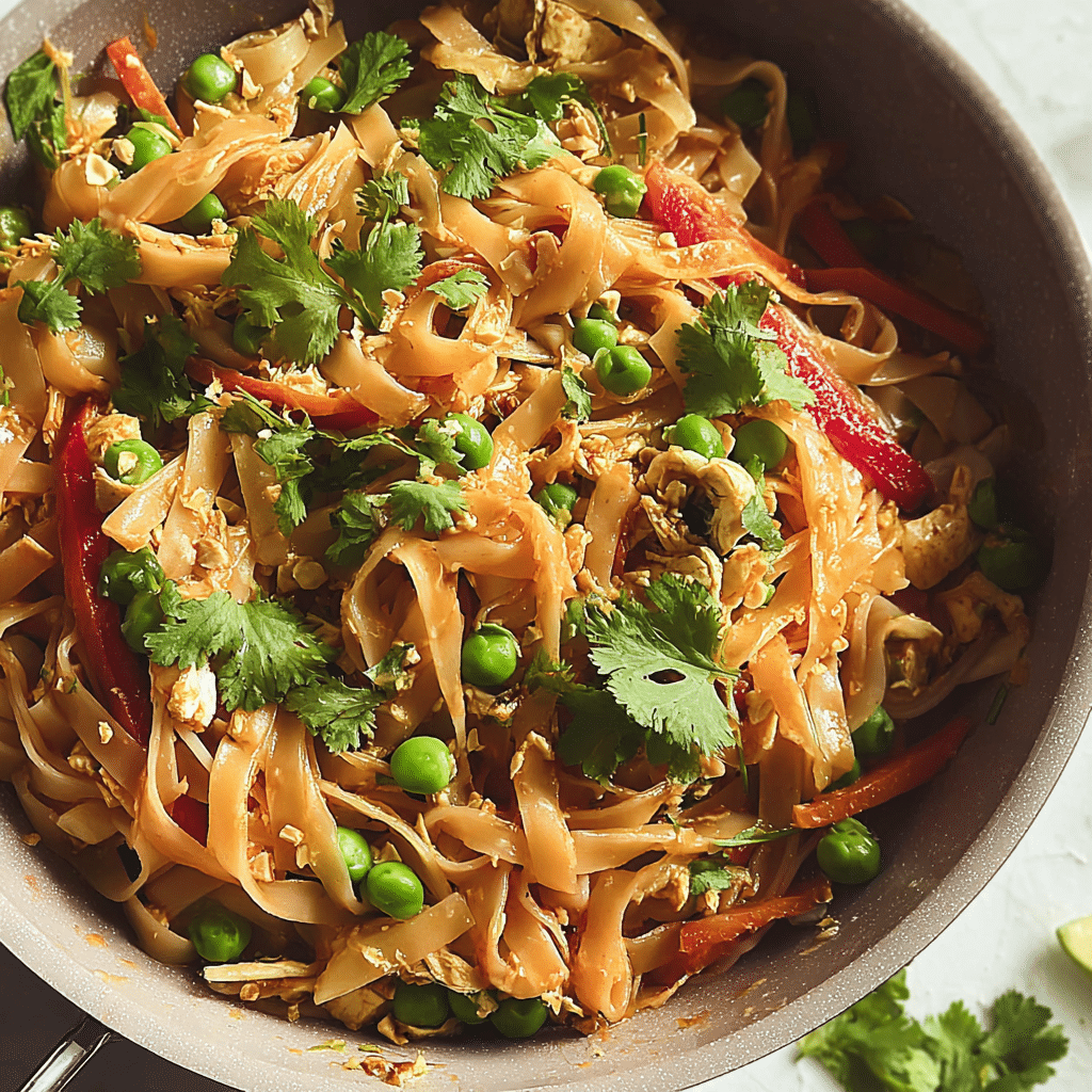 vegetarian pad thai food photograph 3