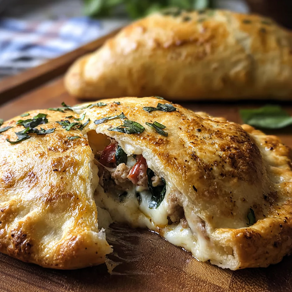 air fryer calzones food photograph 1