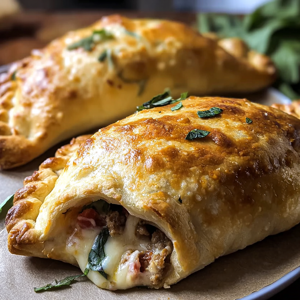 air fryer calzones food photograph 2