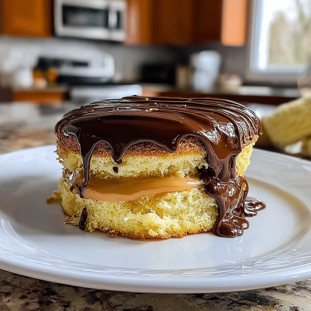 Boston Cream Pie food photograph 1