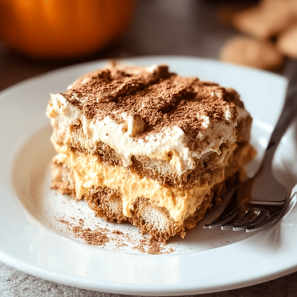 Creamy pumpkin tiramisu recipe – amazing fall dessert treat