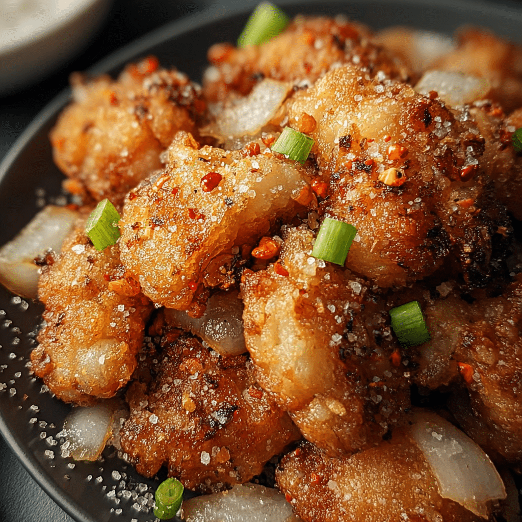 crispy air fryer salt food photograph 1