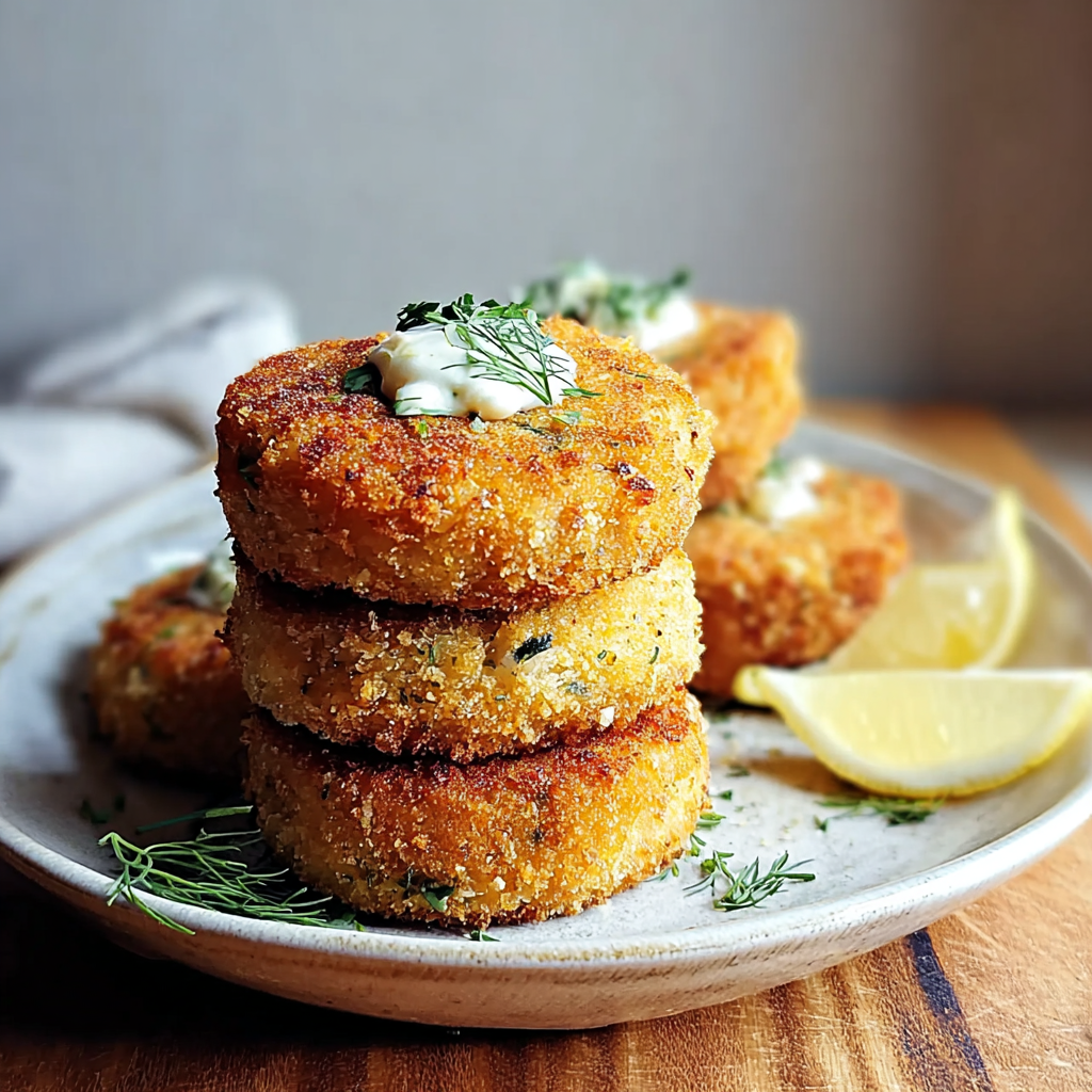 crispy salmon croquettes food photograph 1