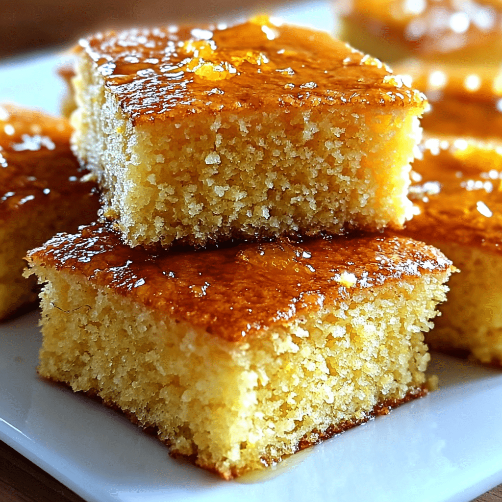 honey butter cornbread food photograph 1