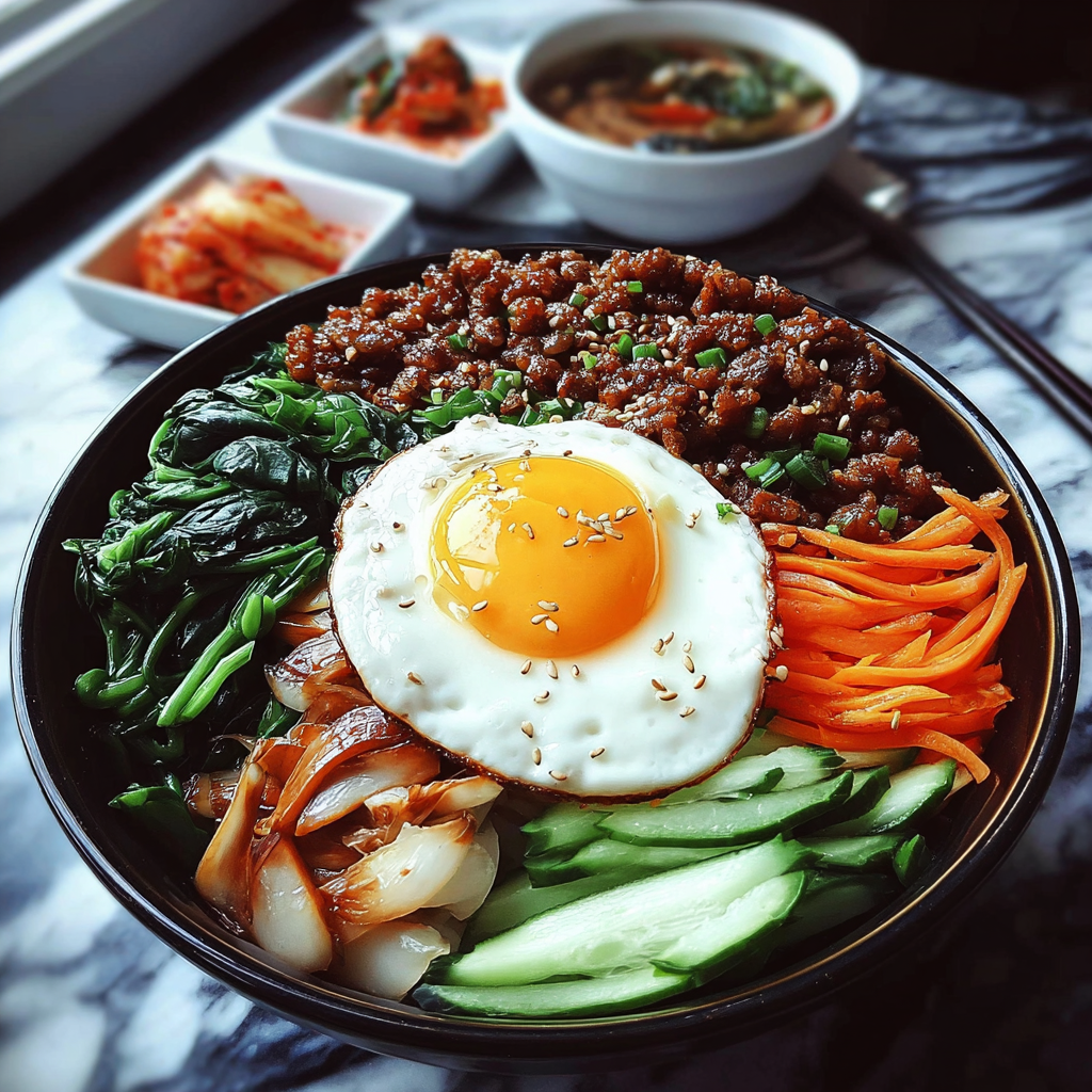Korean Bibimbap Bowl food photograph 1