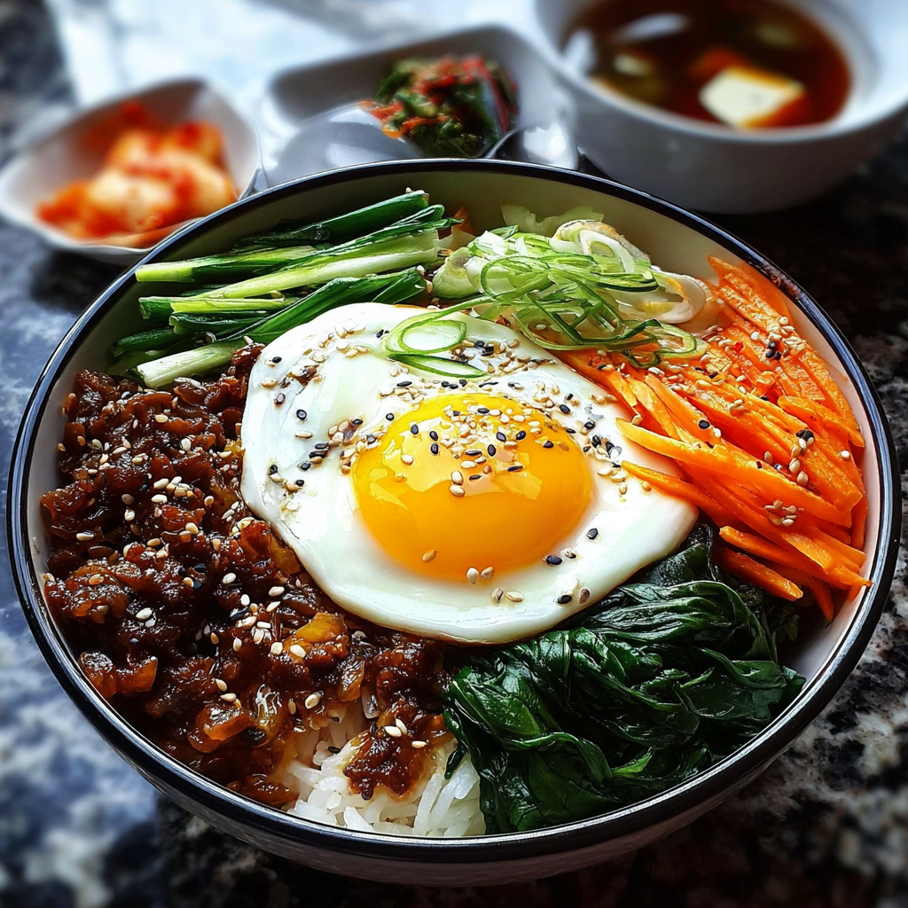 Korean Bibimbap Bowl food photograph 2
