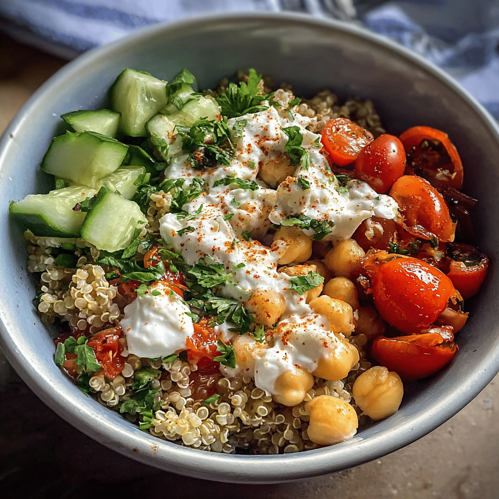 Mediterranean Quinoa Bowl food photograph 1