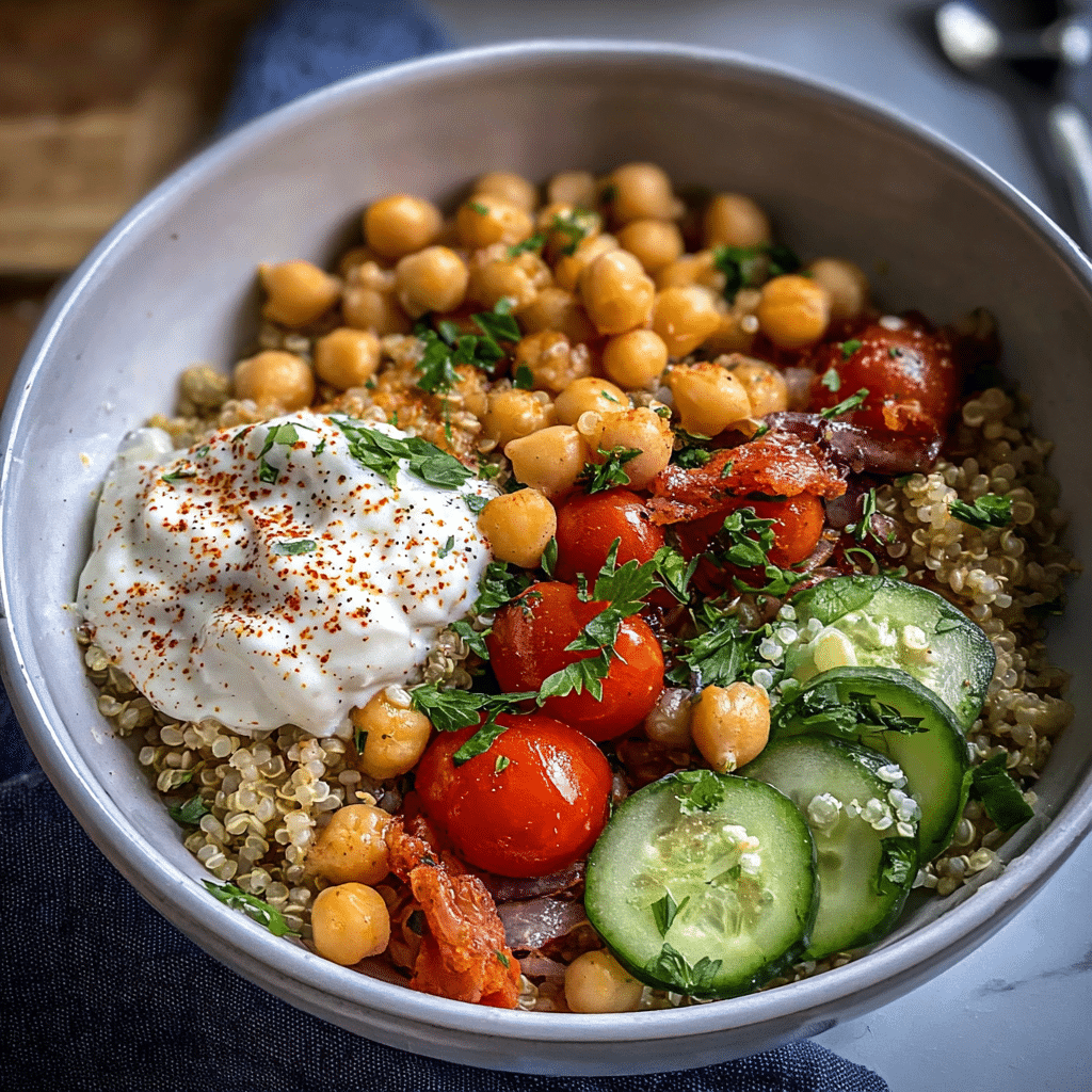 Mediterranean Quinoa Bowl food photograph 3