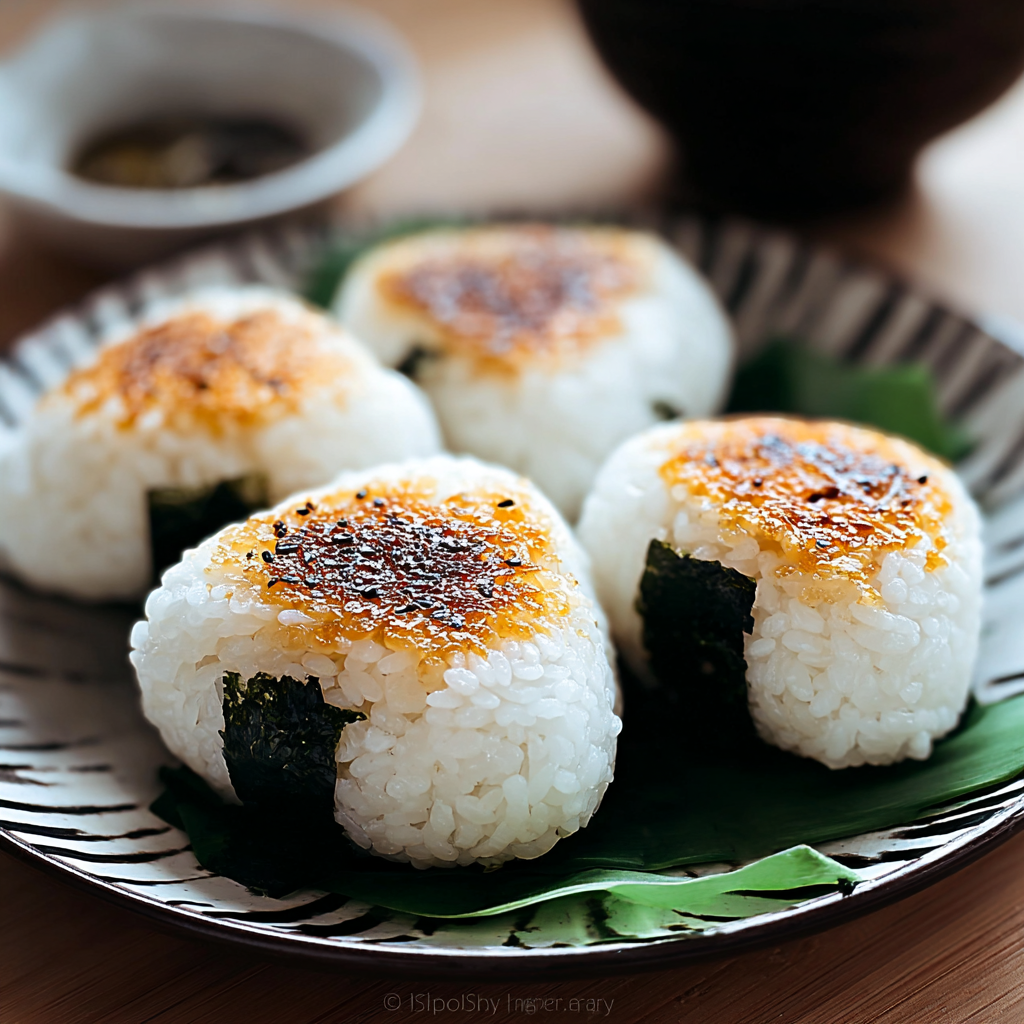 onigiri rice ball food photograph 1