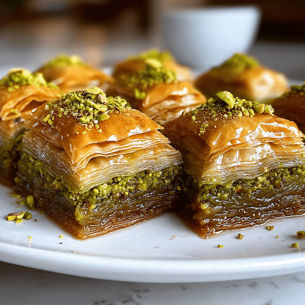 pistachio baklava layers recipe