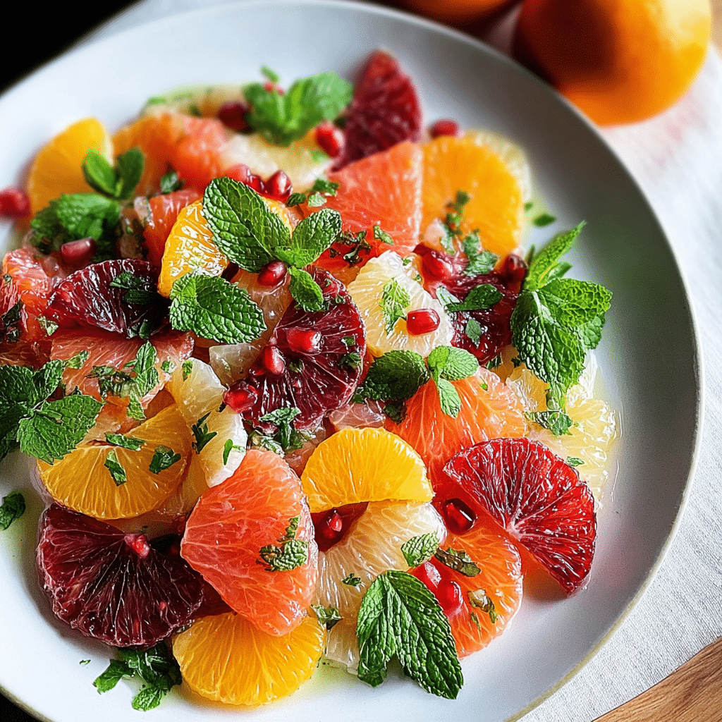 refreshing citrus salad food photograph 3