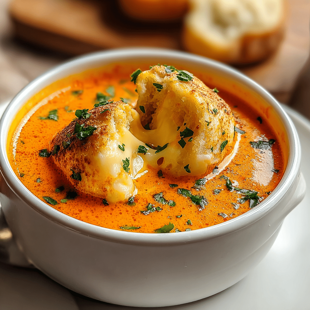 tomato soup cheddar bay food photograph 1