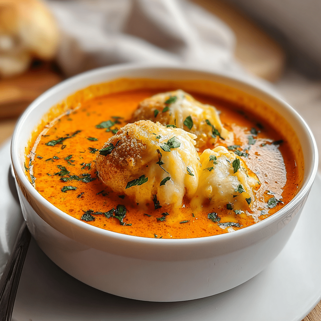 tomato soup cheddar bay food photograph 3