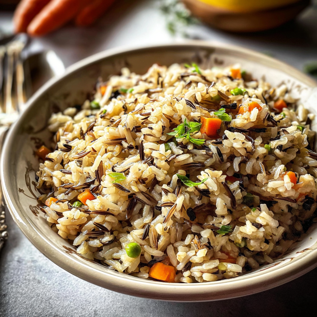 wild rice pilaf food photograph 2