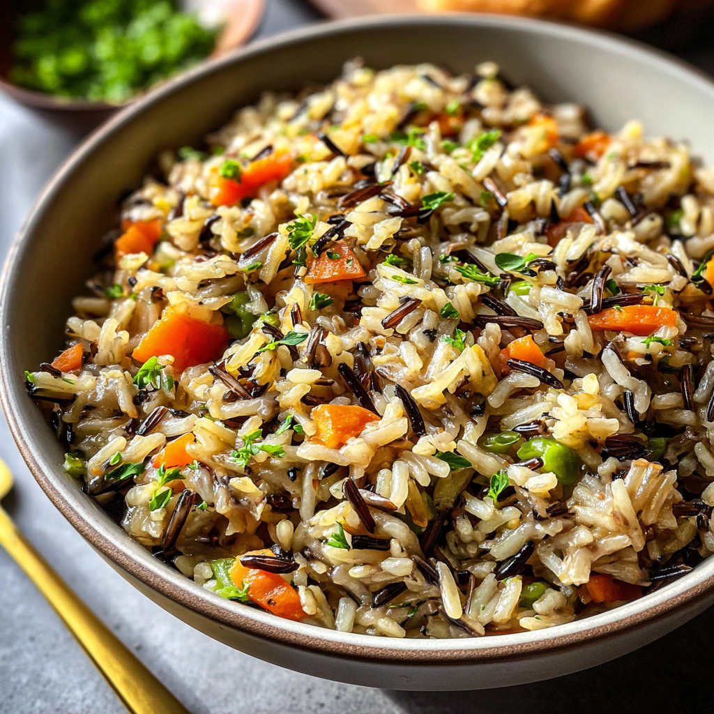 wild rice pilaf food photograph 3