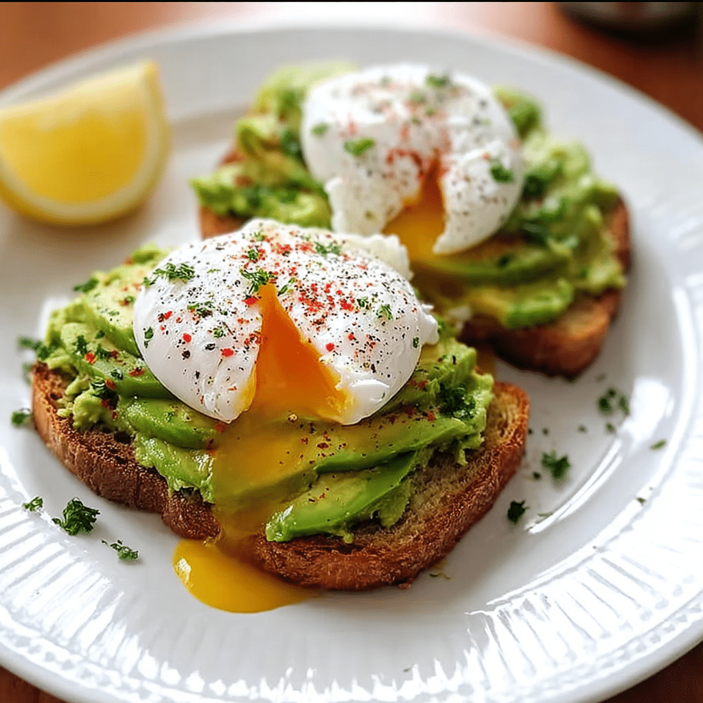 avocado toast poached egg food photograph 2