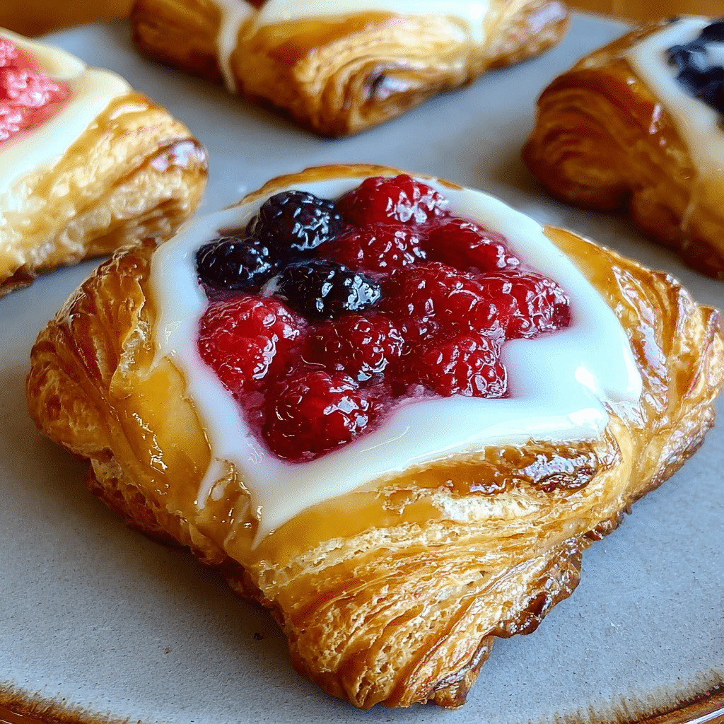 berry cream cheese danish food photograph 3