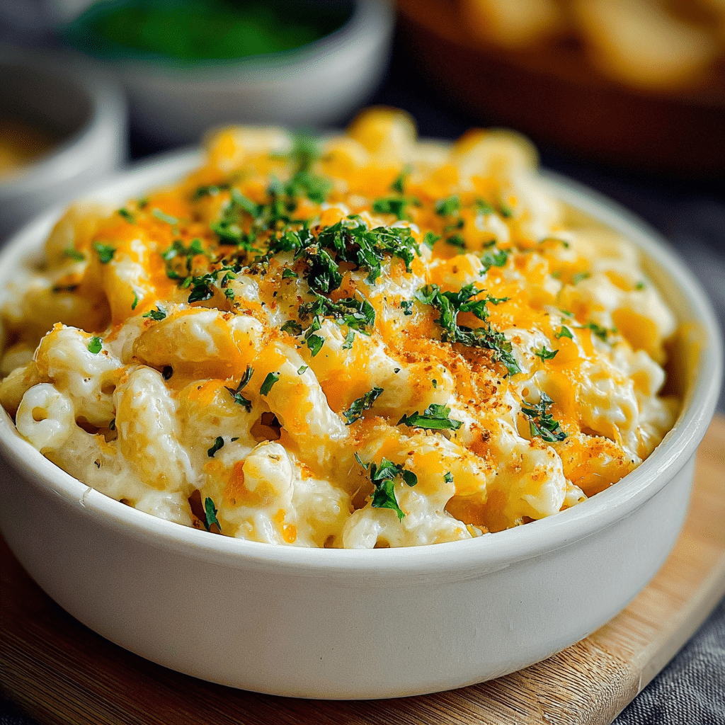 cottage cheese mac food photograph 3