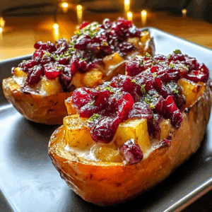 Cranberry Apple Twice-Baked Perfect Sweet Potato Recipe