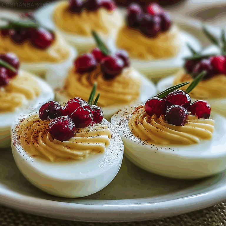 cranberry deviled eggs recipe