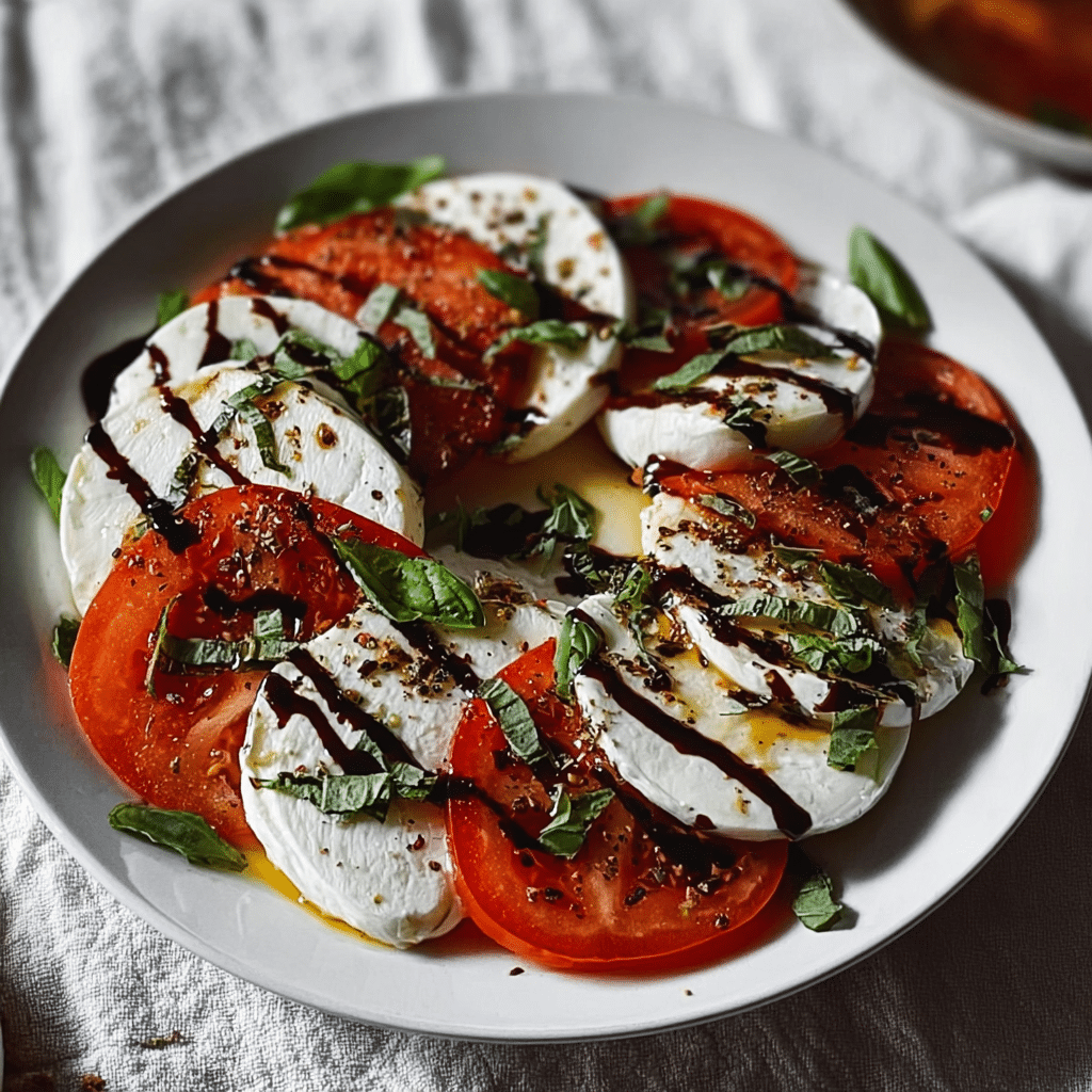 fresh caprese salad food photograph 2