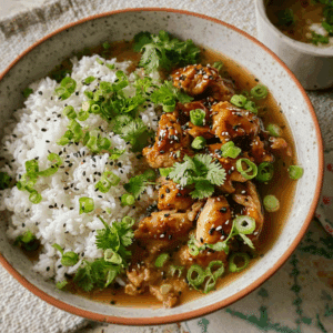 Miso Ginger Chicken Rice: Amazing One-Bowl Recipe Ready