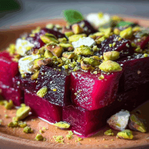 Roasted Beet Feta Pistachio: Amazing Mediterranean Salad Recipe