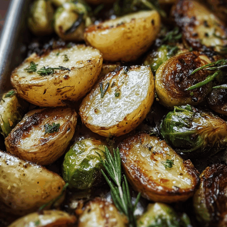 roasted brussels sprouts potatoes recipe