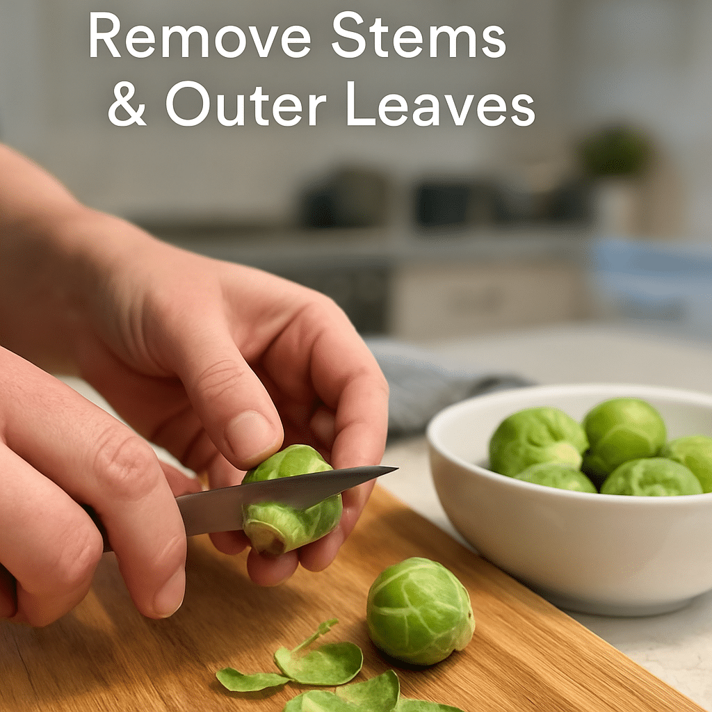 roasted brussels sprouts potatoes process photo