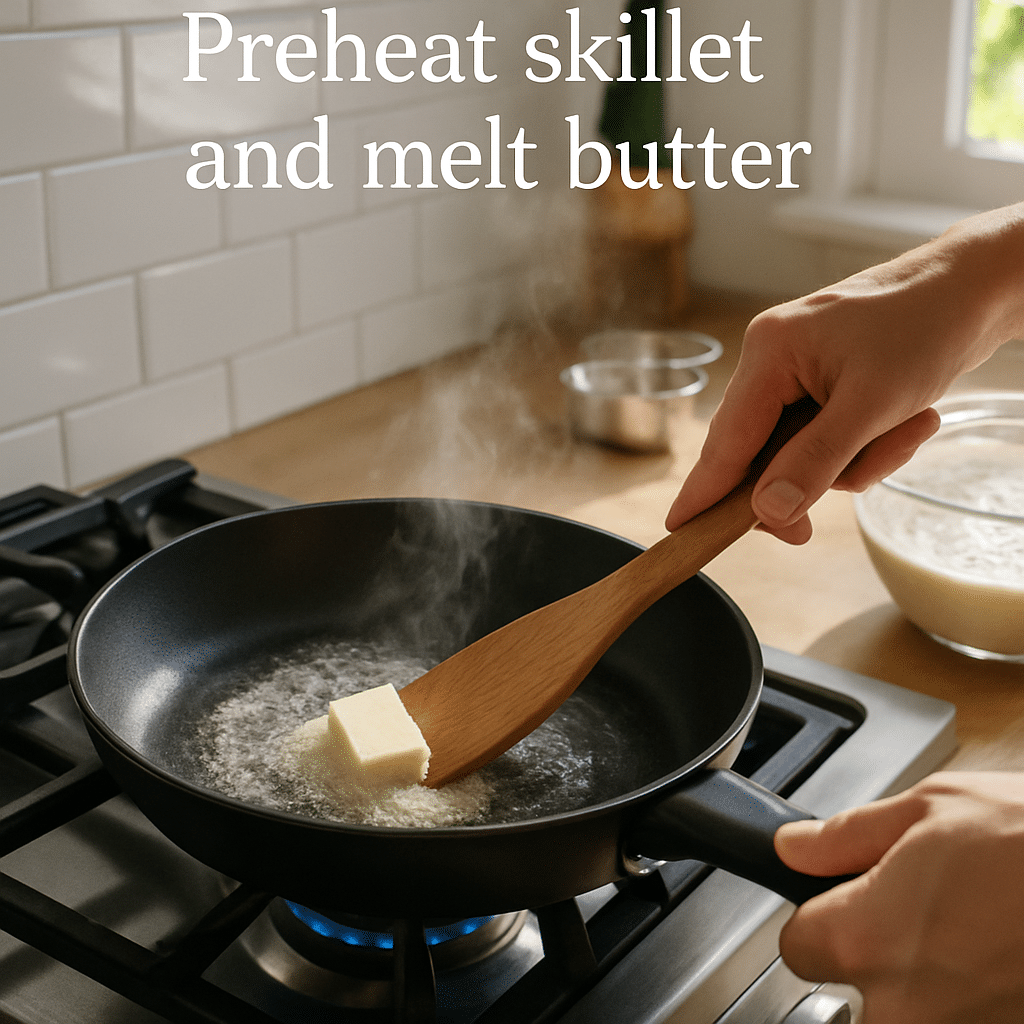 scrambled pancake bites process photo