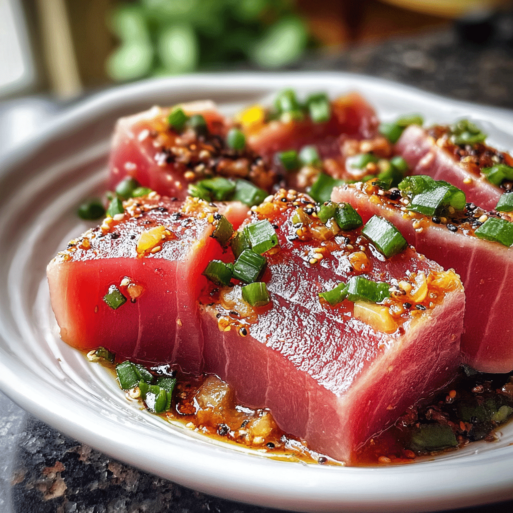 seared ahi tuna midjourney 1