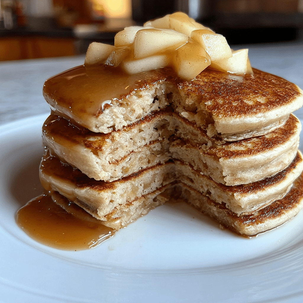 spiced apple pancakes food photograph 2
