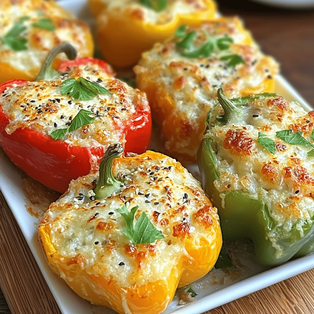 stuffed mini bell peppers food photograph 3
