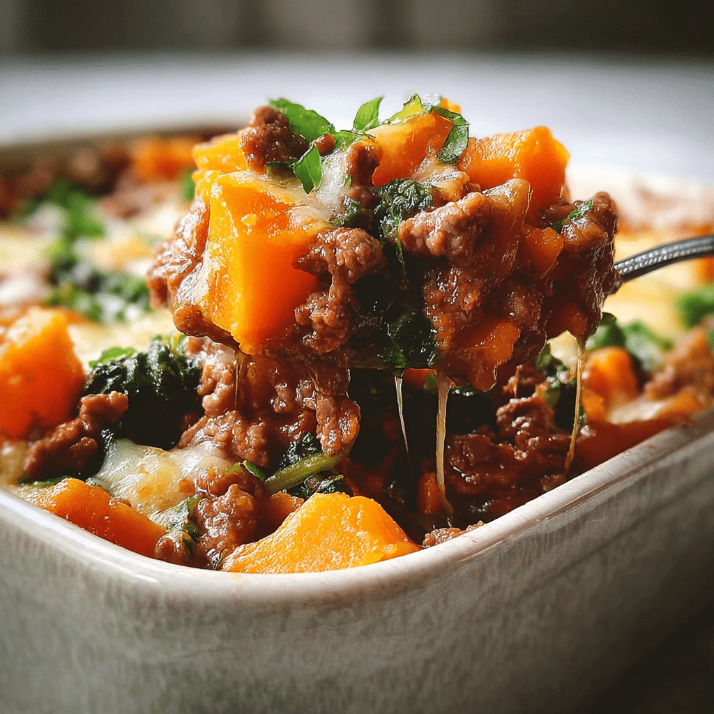 sweet potato beef casserole recipe